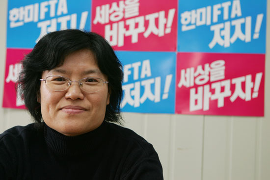 김애화 진보연대 국제연대위원장
