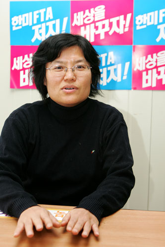 김애화 진보연대 국제연대위원장