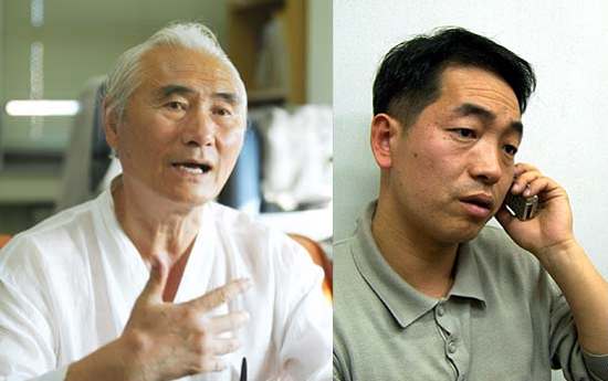 한국진보연대 오종렬 공동대표(좌), 주제준 사무처장(우)